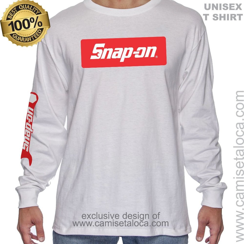 SNAP-ON LOGO T-SHIRT * HIGH QUALITY BRAND NEW CLOTHING - 2022 COLLECTION LONG/S.